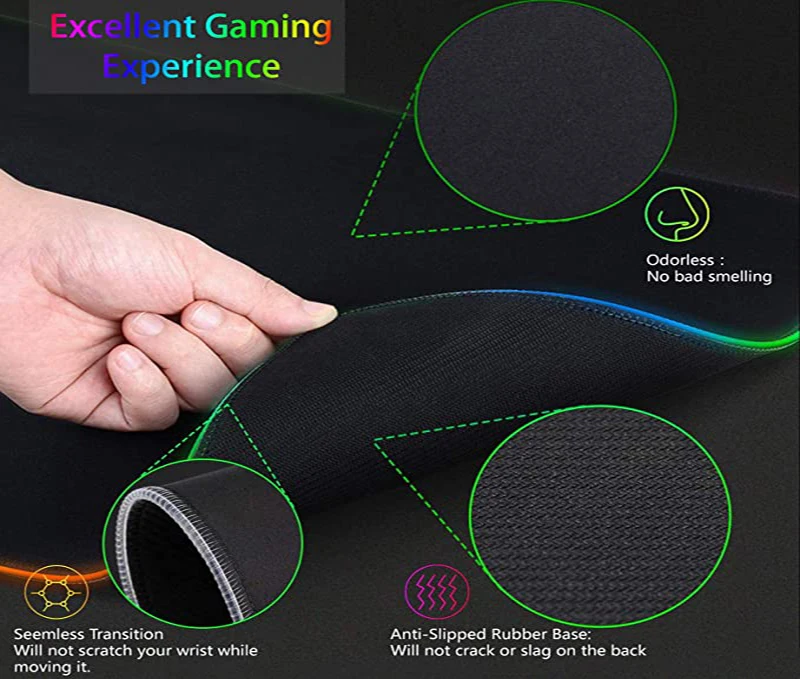 Tapis de jeu RGB XXL HD imprim - Esports Gaming Keyboard And Mouse avis et prix